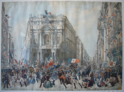 Ingresso di Garibaldi a Napoli, Franz Wenzel