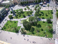 Piazza Bartolo Longo, su cui si affaccia il Museo Vesuviano